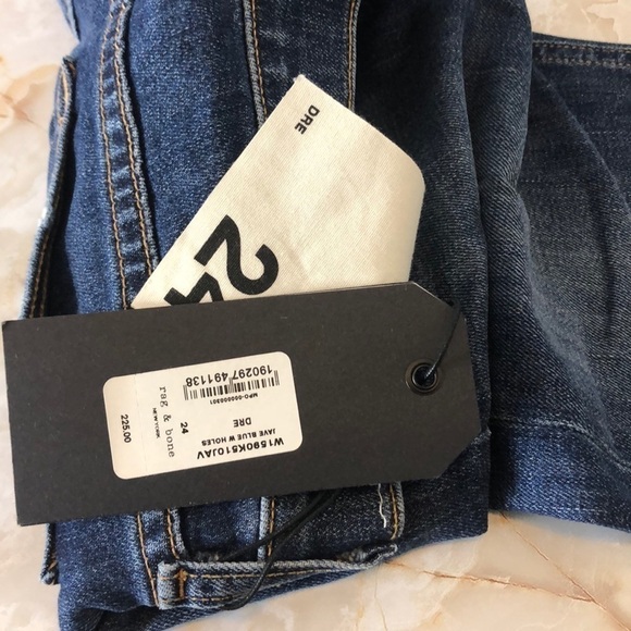 New Rag & Bone Raw Hem Dre Skinny Jeans - Picture 7 of 7